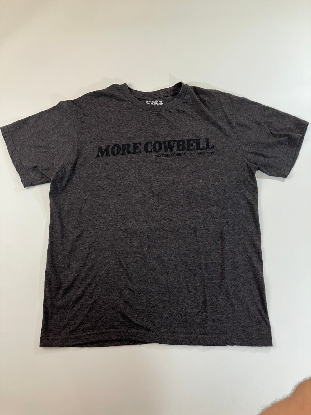 SNL More Cowbell T Shirt Men L Old Navy Saturday Night Live Gray Graphic Tee